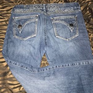 Rock 47 Wrangler Jeans Low Rise Dark Wash